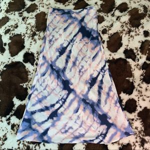 Tie Dye Midi Skirt